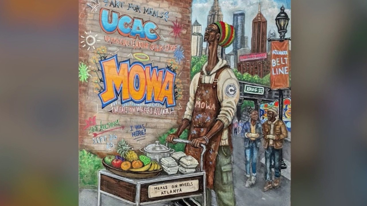 Atlanta artist Darrien West supports Meals on Wheels event