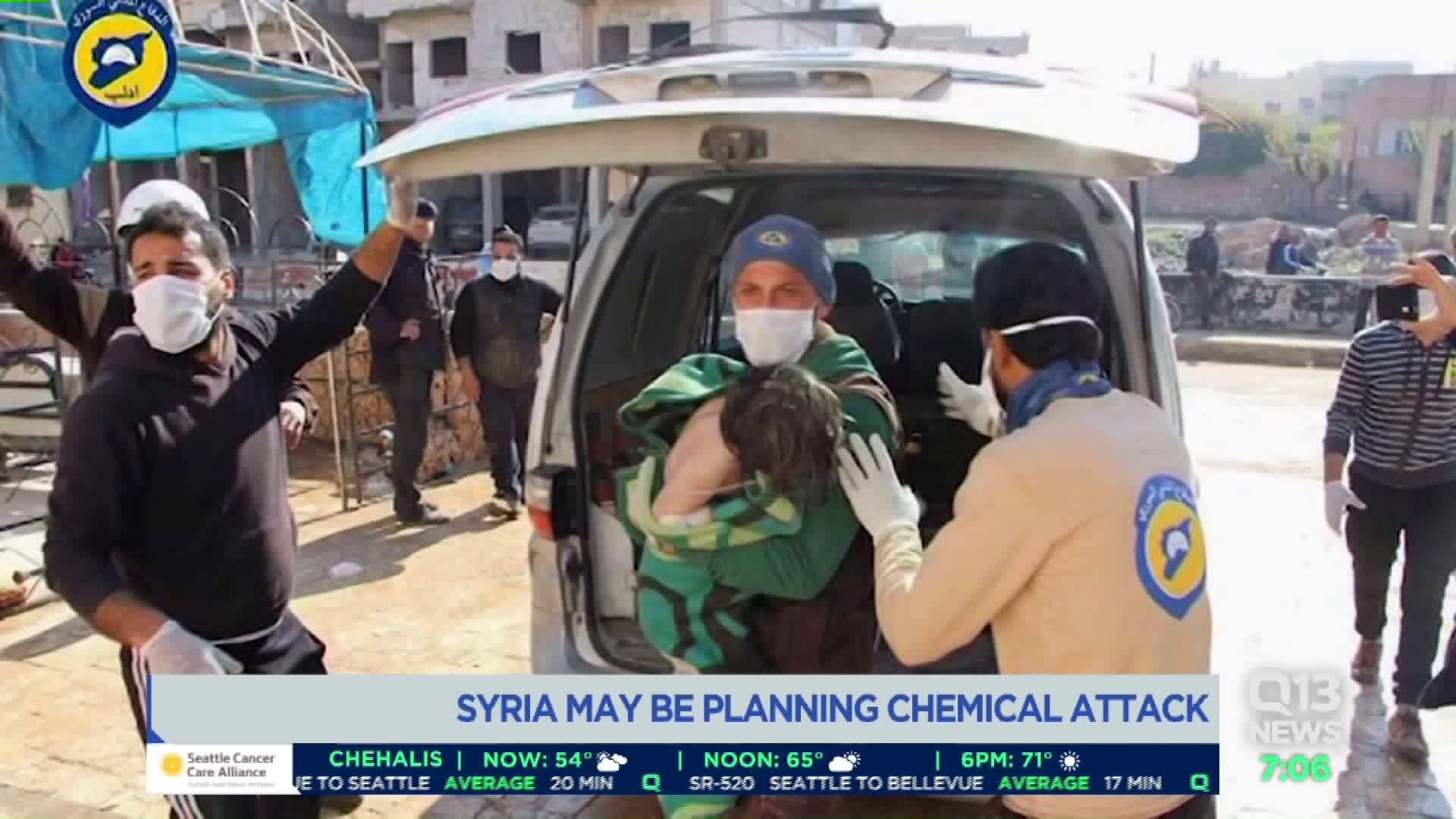 Pentagon detects `active preparations` by Syria for chemical weapons attack