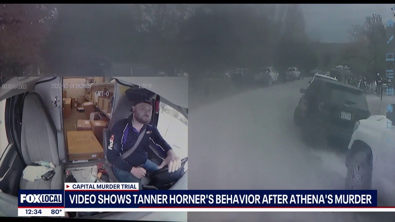 Video shows Tanner Horner's behavior after Athena's murder