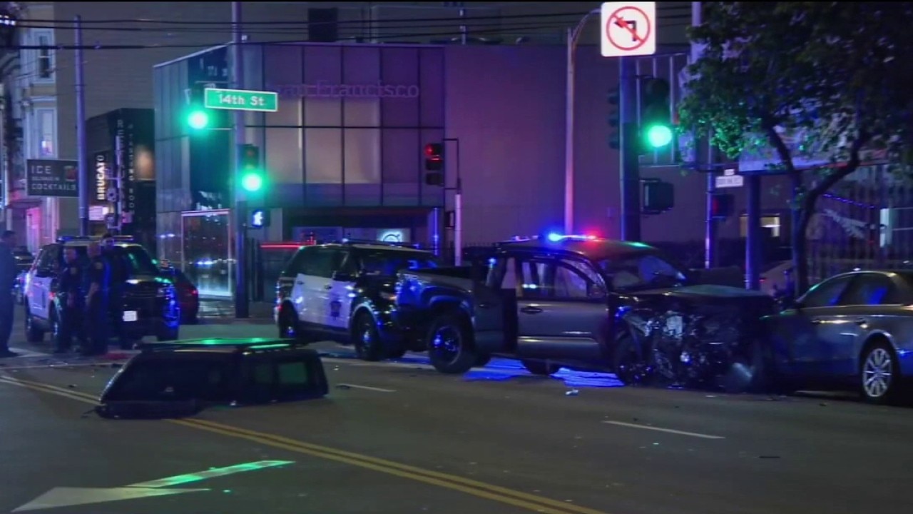 9 hurt after reckless driver crashes into car during SF police pursuit