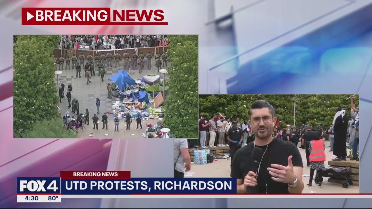 More law enforcement arrives at UTD encampment