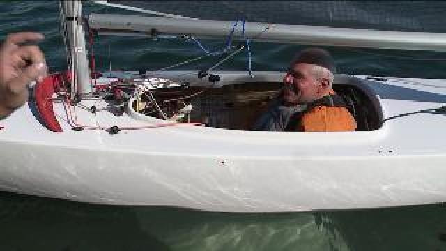 Chip learns about Disabled Sailing Championship