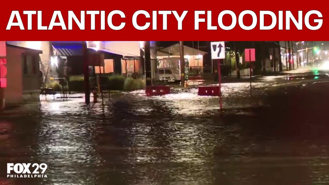 Atlantic City flooding: Route 40 shut after high waves, strong winds