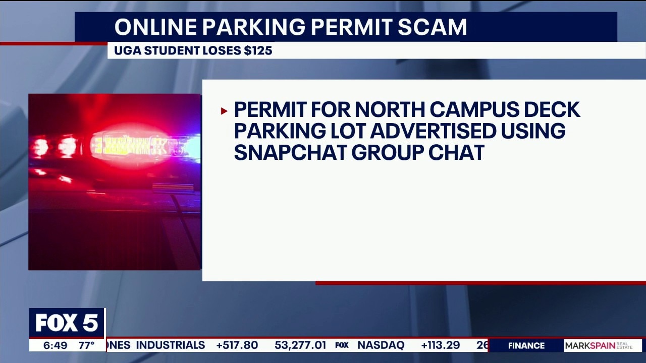UGA parking scam; lost money returned