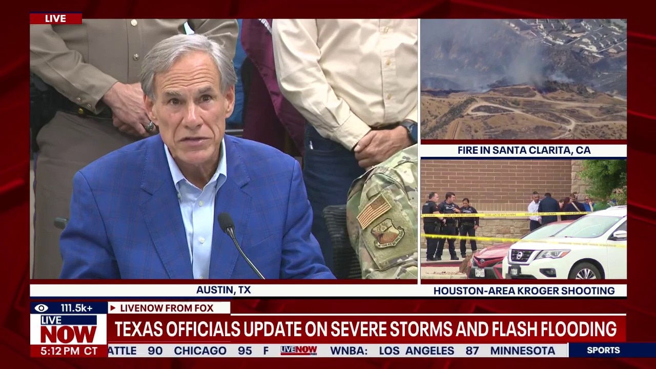 Gov. Greg Abbott press conference on Texas flooding
