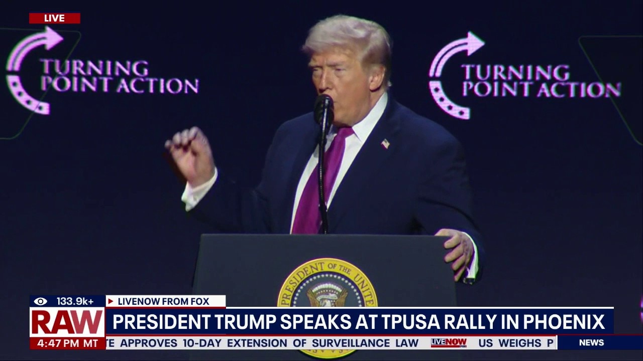 President Trump delivers remarks at TPUSA event in AZ
