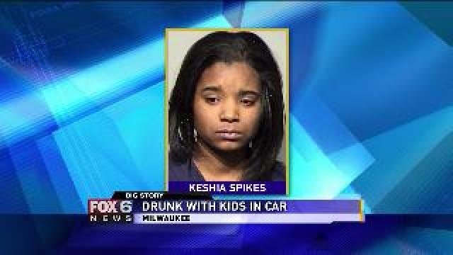Woman arrested for OWI with kids in car