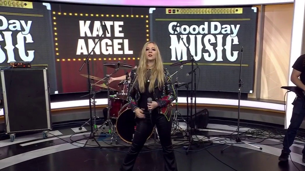Kate Angel performs in FOX 7 Austin studios