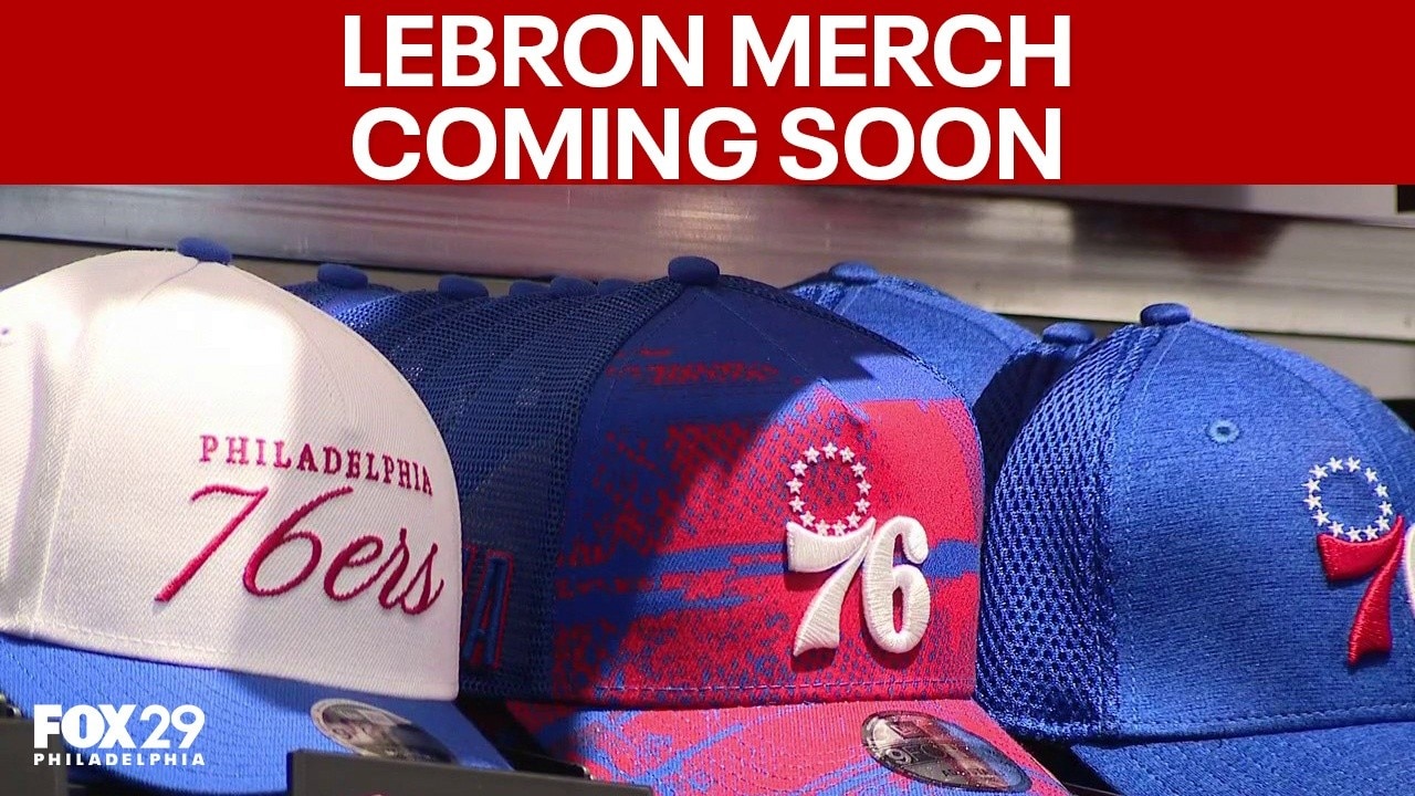 Sixers fans eagerly await arrival of LeBron James merch