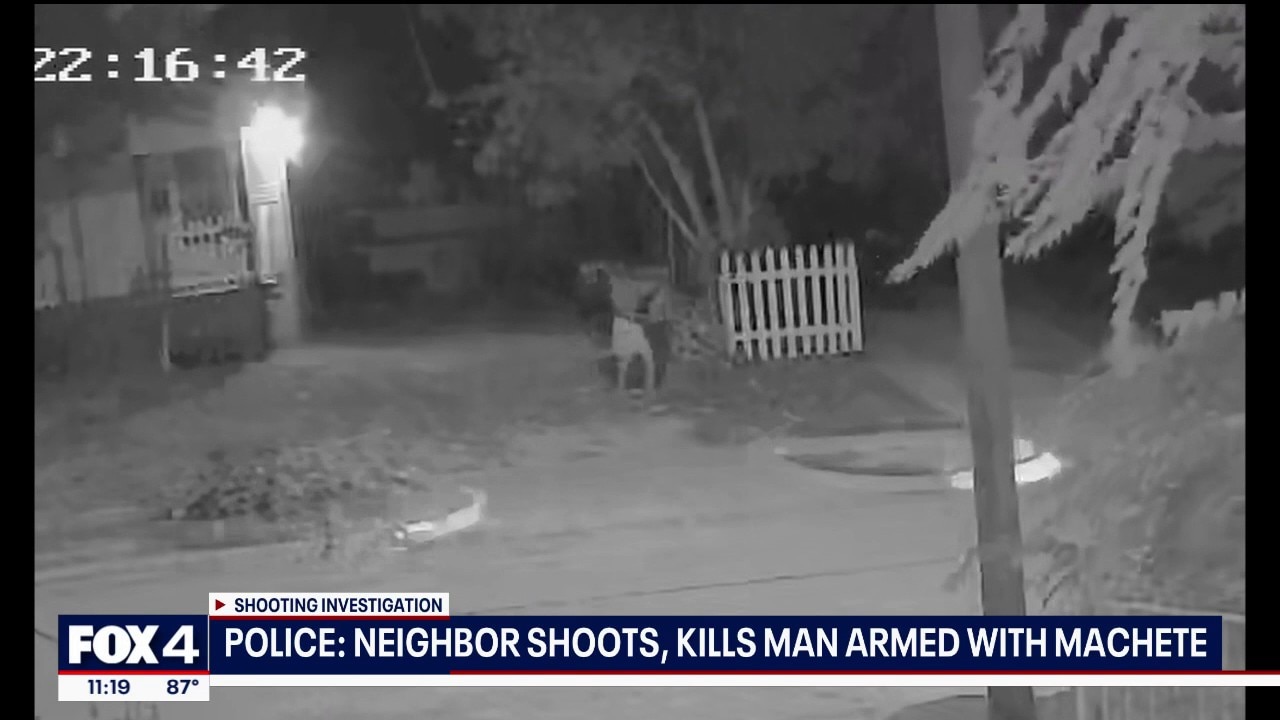 Fort Worth neighbor shoots, kills man armed with machete