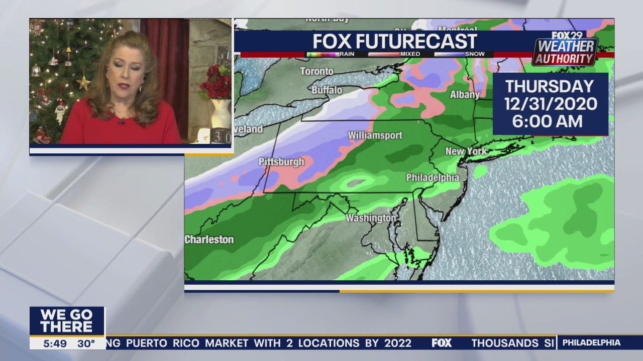 Weather Authority: Partly sunny Wednesday leads to rainy New Year's Eve
