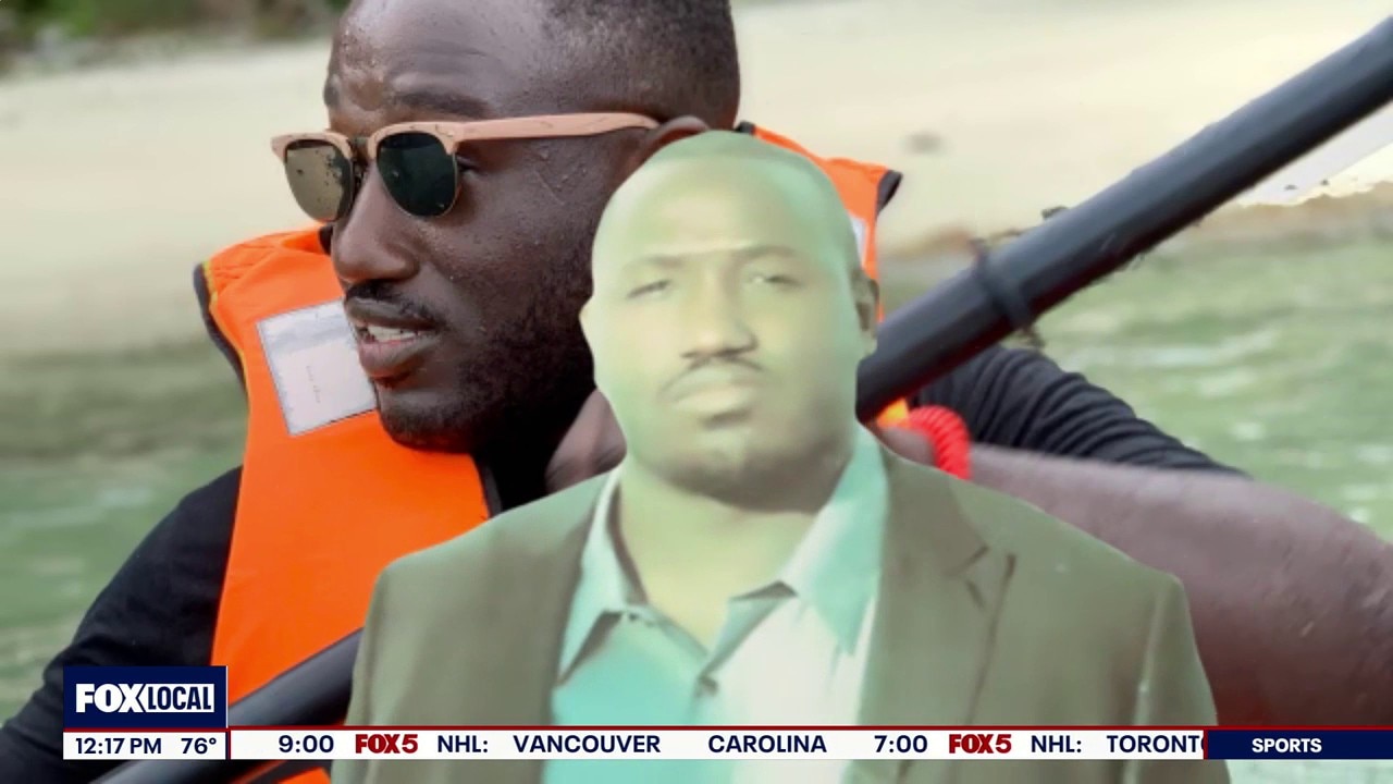 Hannibal Buress joins news show as cardboard cutout
