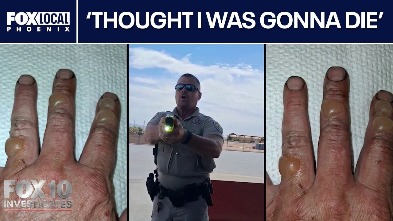 Video shows gas pump fire after officer uses stun gun