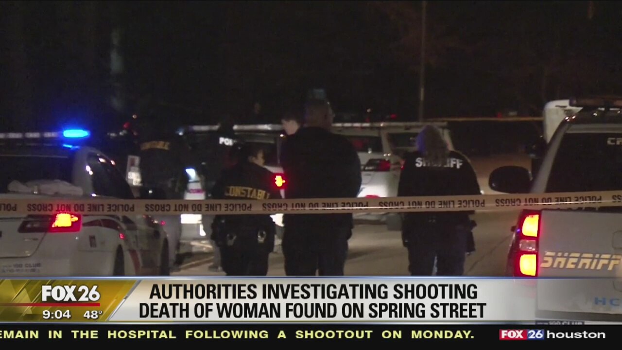 Authorities investigating shooting death of woman found on Spring street