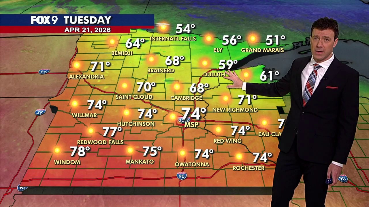 MN weather: Warm, sunny and quiet Tuesday