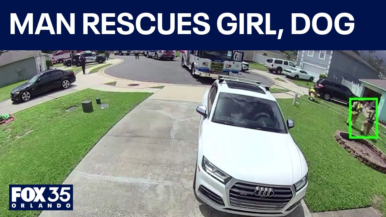 Navy veteran helps rescue girl, dog from DeLand house fire