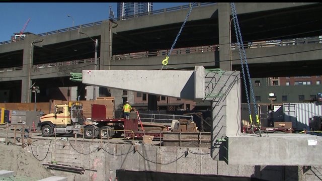 Seattle Seawall Installation Begins
