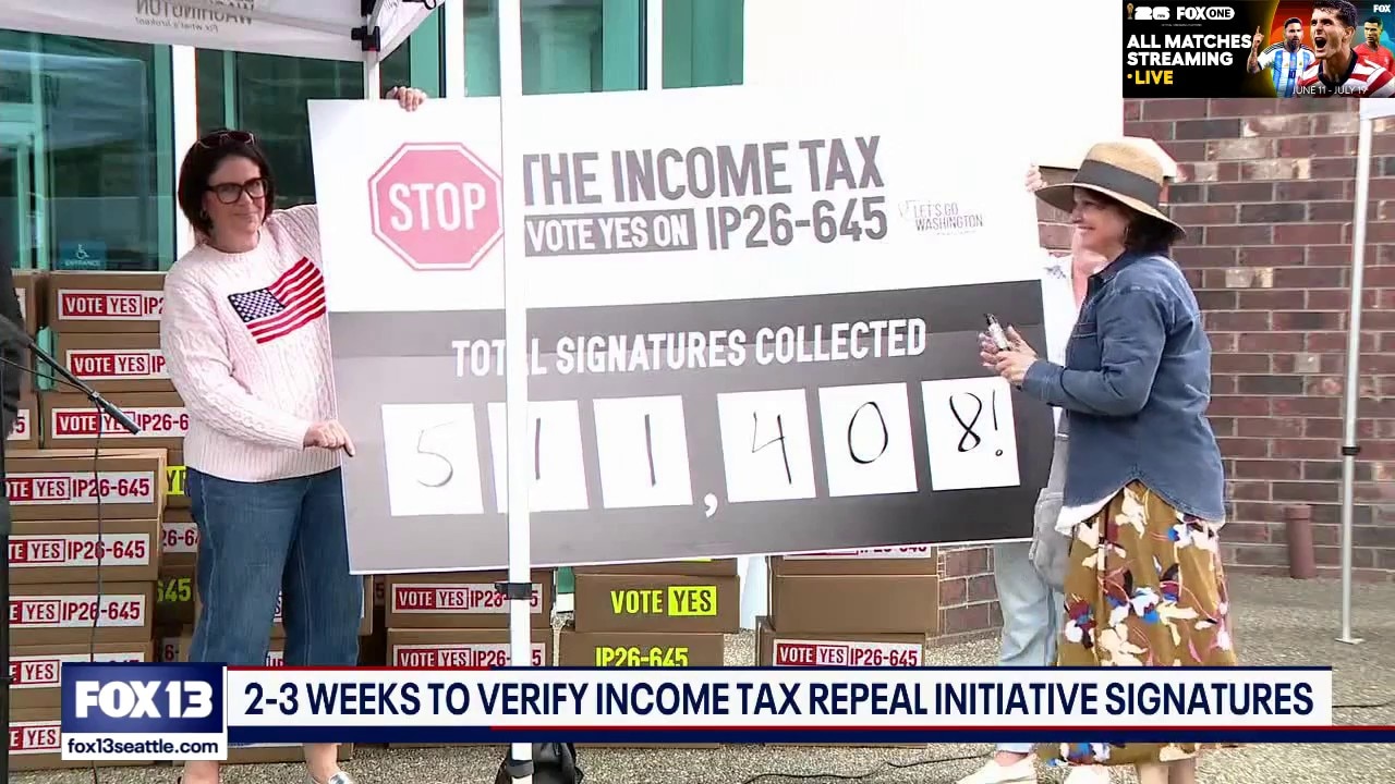 2-3 weeks to verify WA income tax repeal initiative signatures