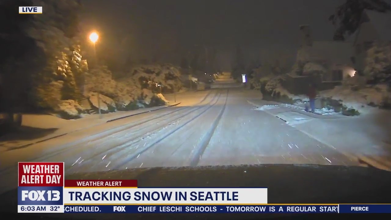 Tracking Thursday snow in western WA