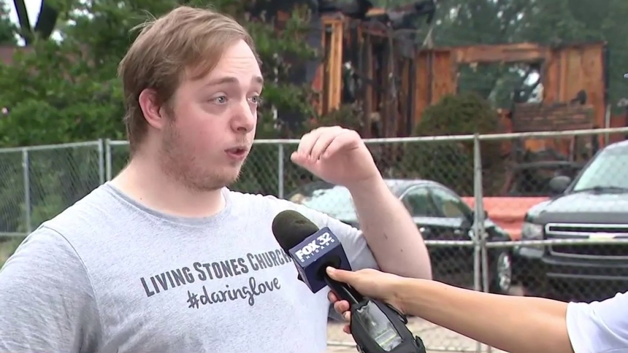 Indiana man rushes into burning garage, rescues homeowner