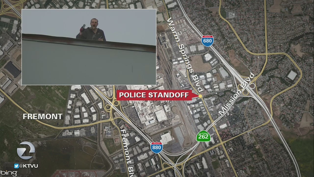 Fremont standoff with home-invasion robbery suspect atop roof ends peacefully