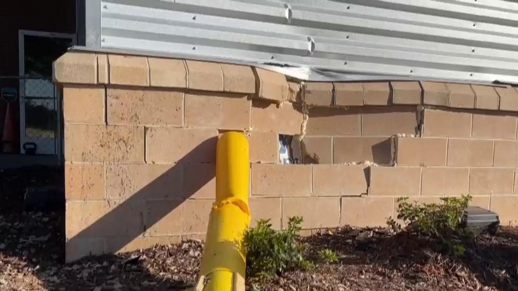 Local store dmaged by third hit-and-run accident in 10 years