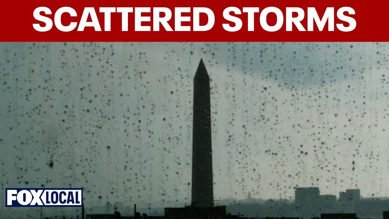 Scattered storms and a drop in temperatures bring slight relief to the DMV