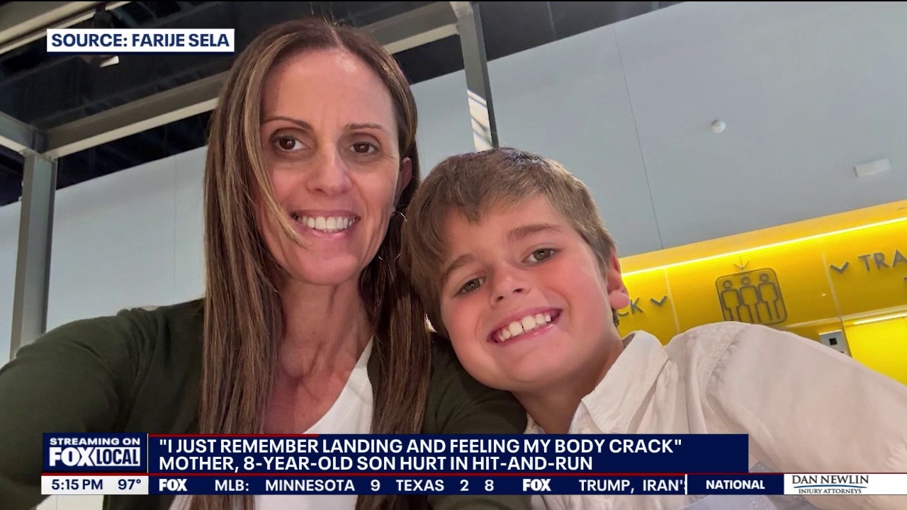 Mom recounts crash that injured her and 8-year-old son