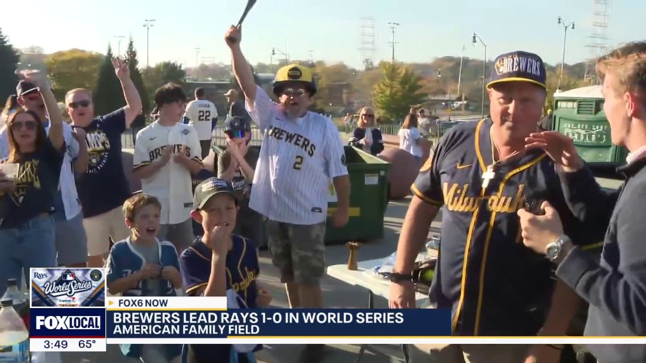 World Series: Brewers fans take over AmFam hours before game