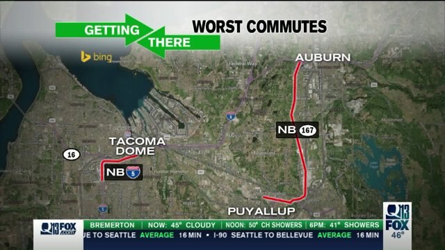 Top 5 worst commutes in Western Washington