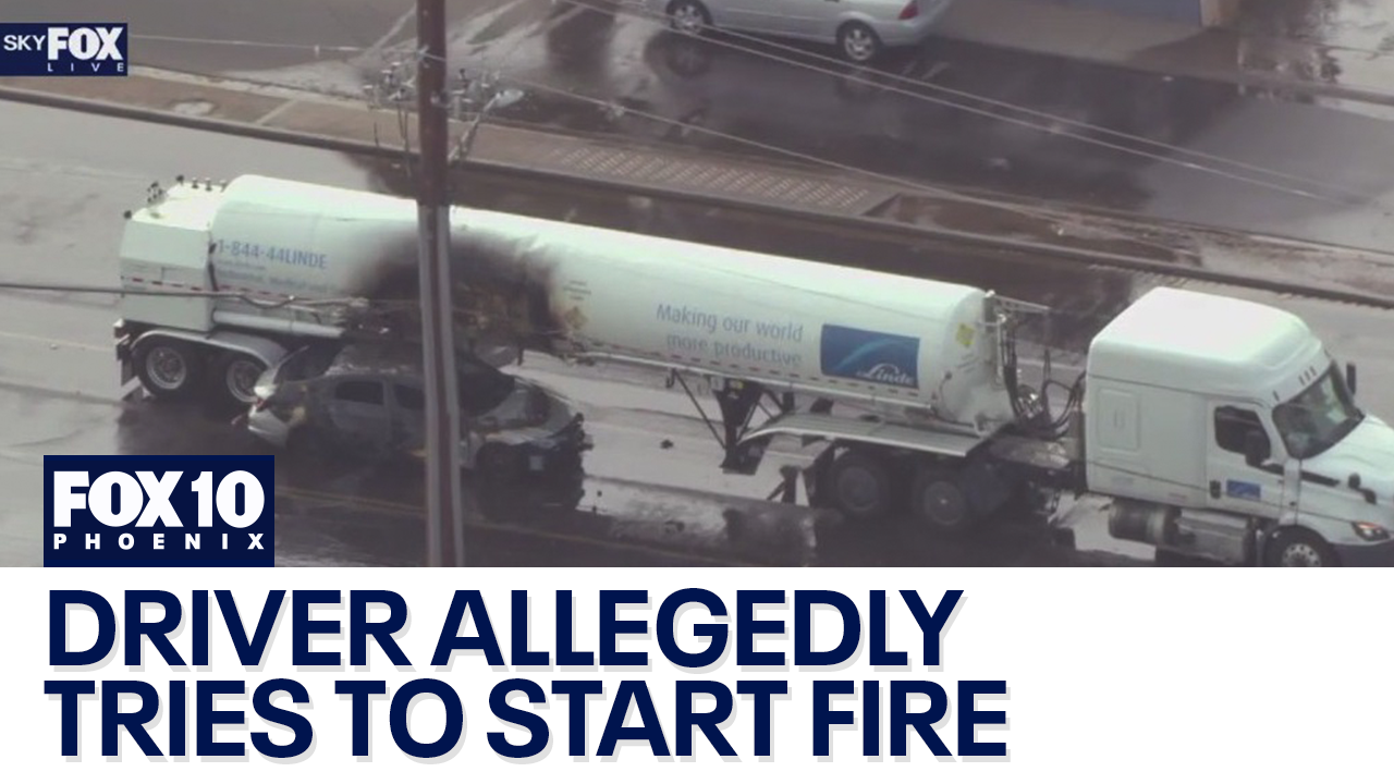 Tanker truck involved in fiery Glendale crash