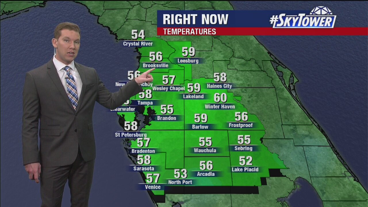Saturday evening forecast