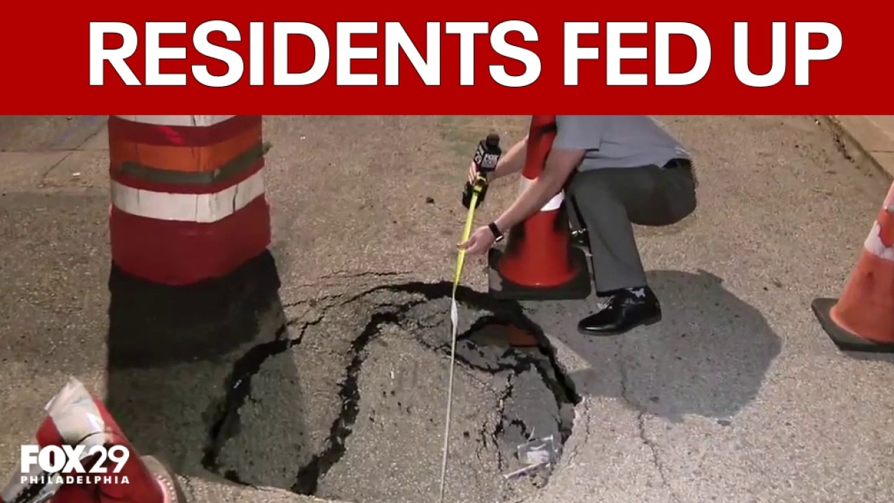 South Philly street sinkhole brings danger, homeowners seek answers