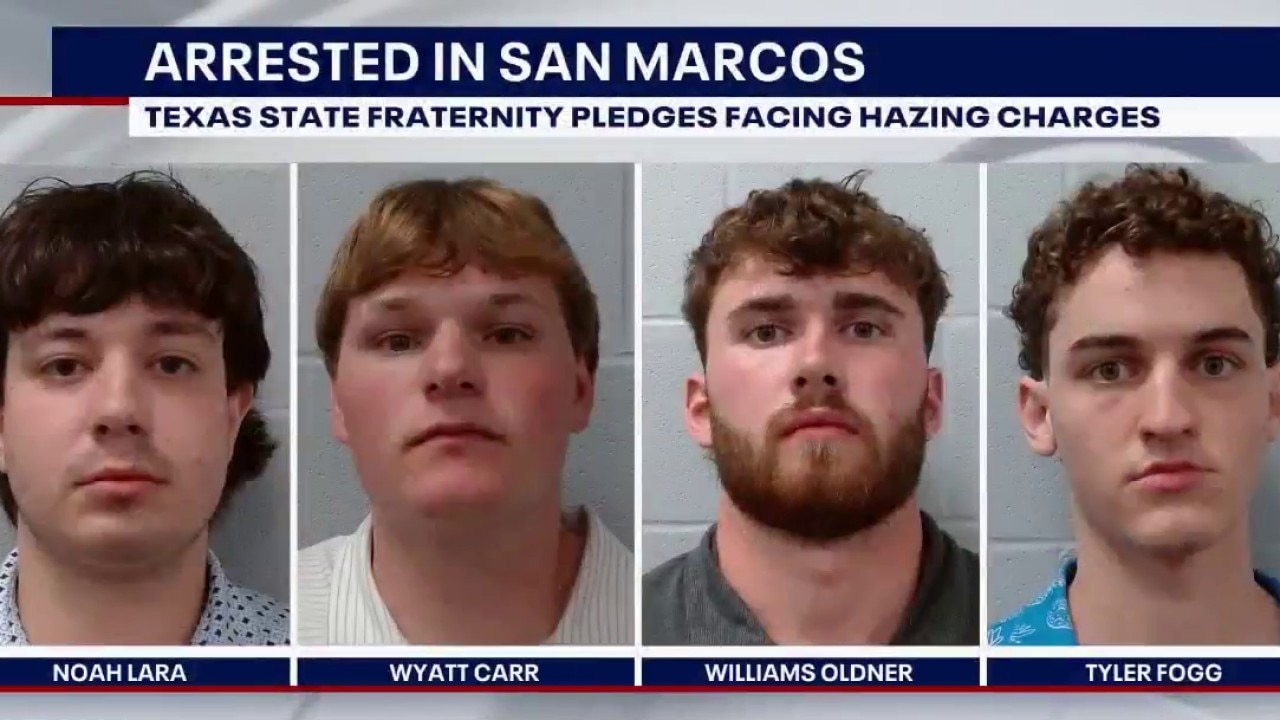 4 TXST frat pledges arrested on hazing charges