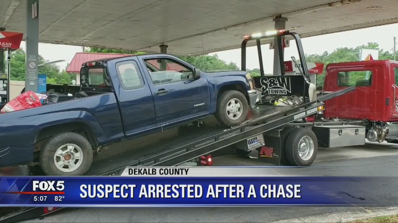 Suspect arrested after chase