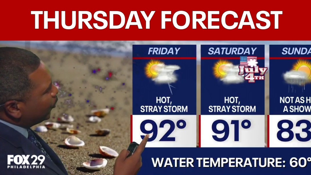 Philadelphia weather: Thursday evening forecast