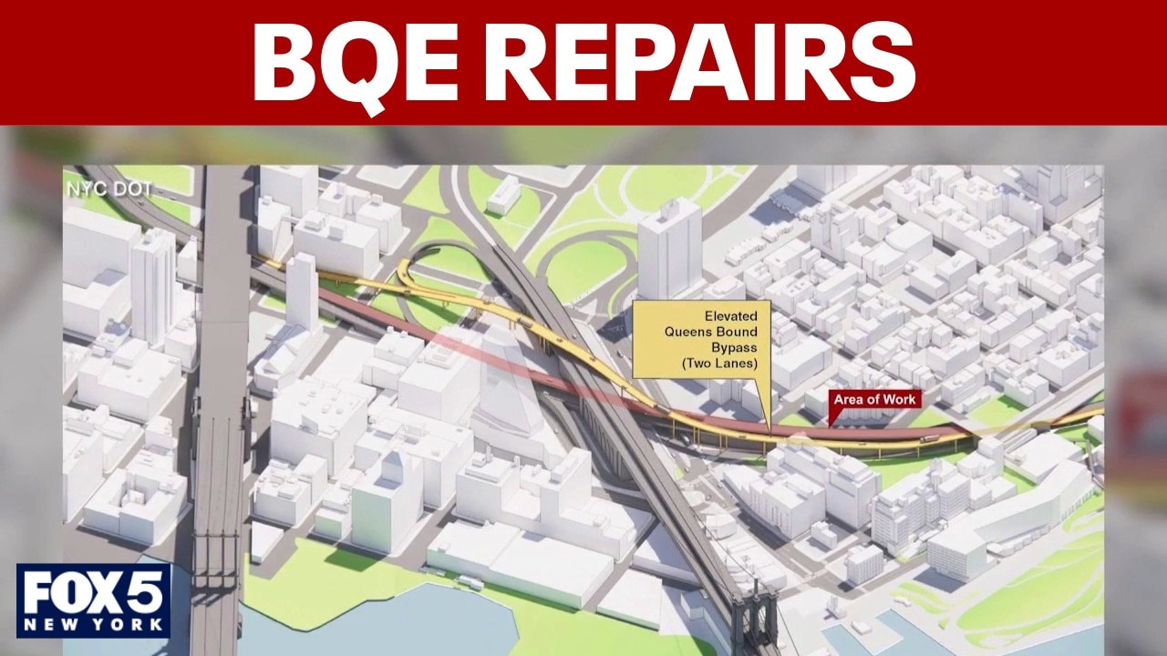 New renderings of NYC's massive BQE repair plan raise traffic questions