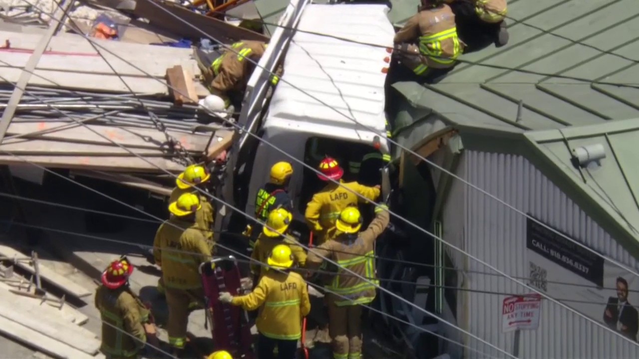 Driver saved after becoming trapped in PCH crash