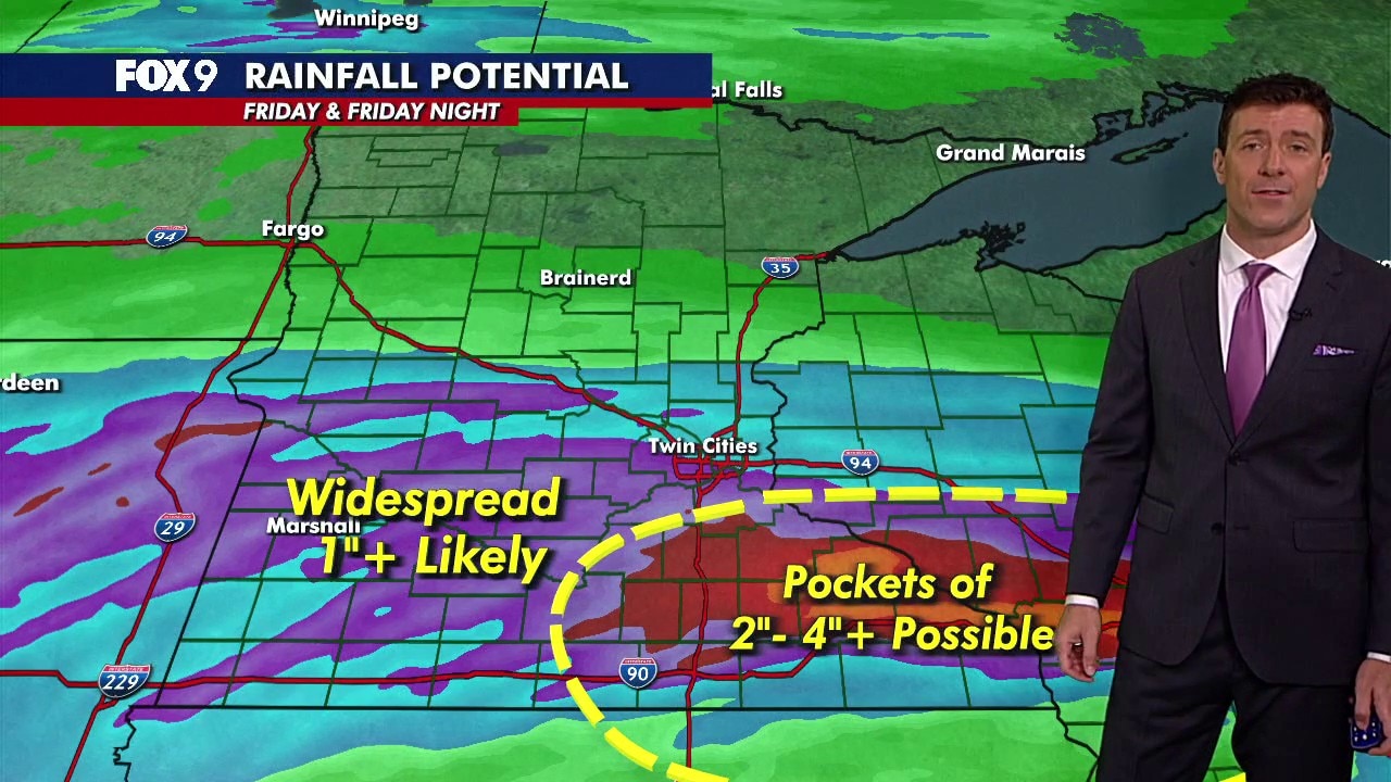 MN weather: Heavy rain soaks Twin Cities before fall officially arrives Tuesday