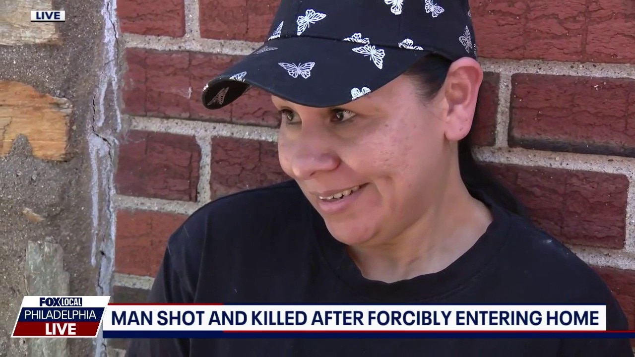 Woman recalls moment intruder broke through front door