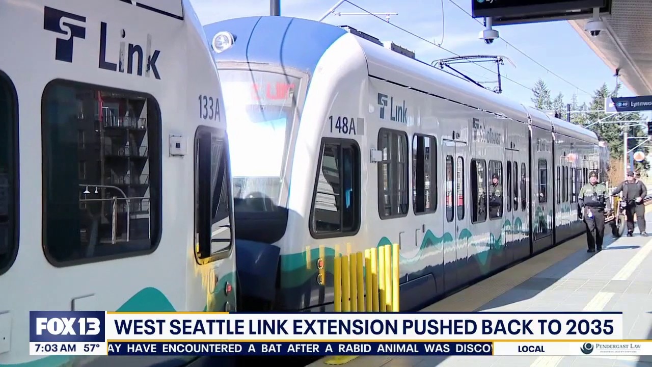 West Seattle light rail extension pushed back