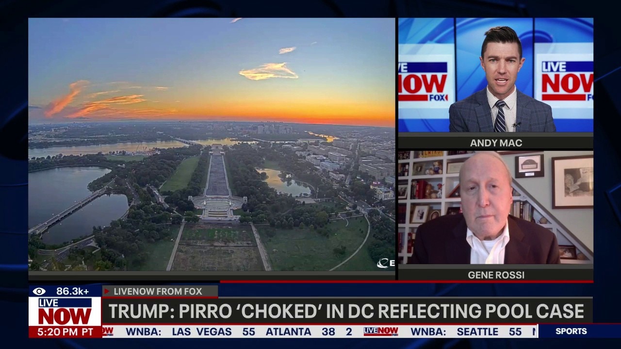 Trump: Pirro 'choked' in DC Reflecting Pool case