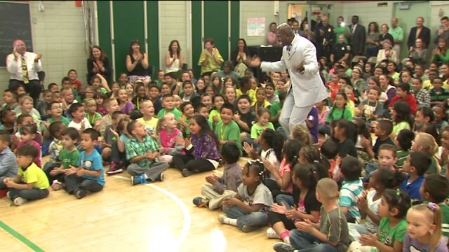 Sometimes it takes a big name to tackle a big issue! Donald Driver speaks with kids about bullying