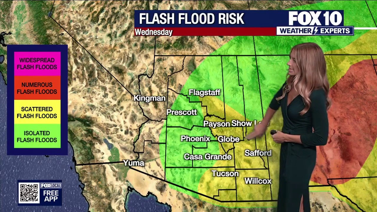 Lower temperatures, storm risks for parts of AZ