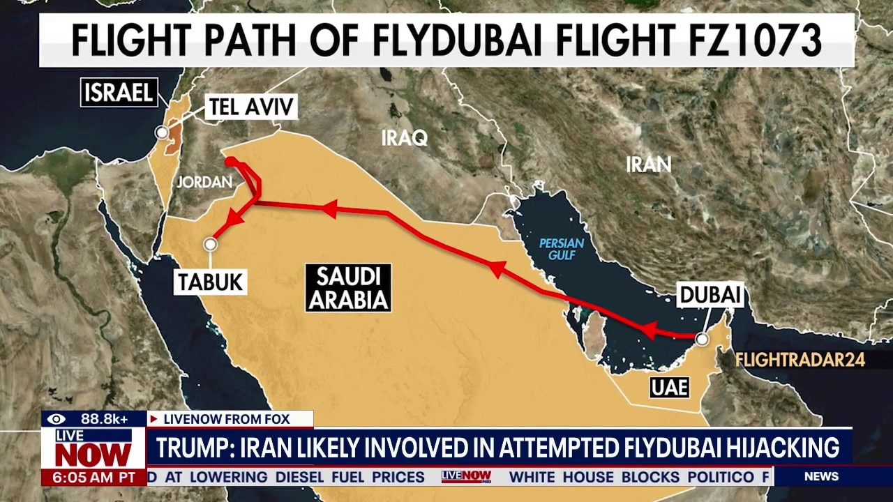 Trump: Iran likely involved in attempted FlyDubai hijacking 
