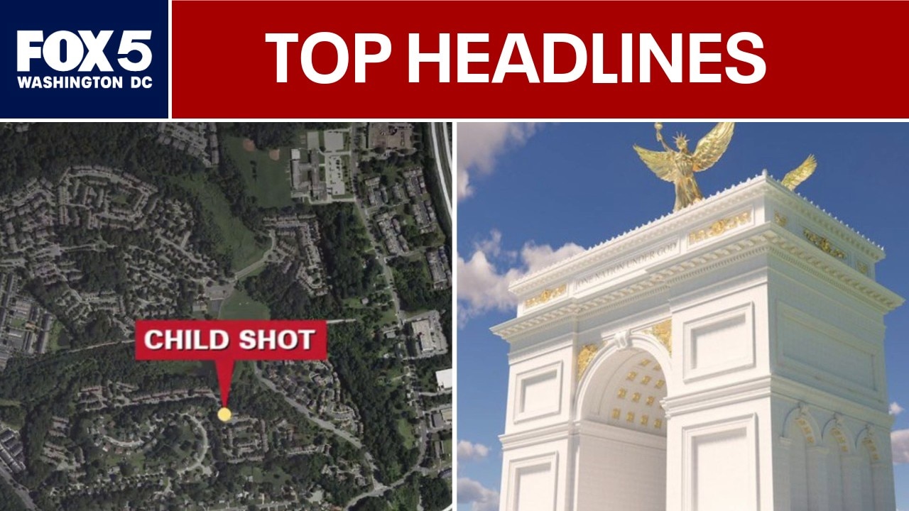 Child critically injured in Landover shooting; Trump arch construction to begin within 2 weeks