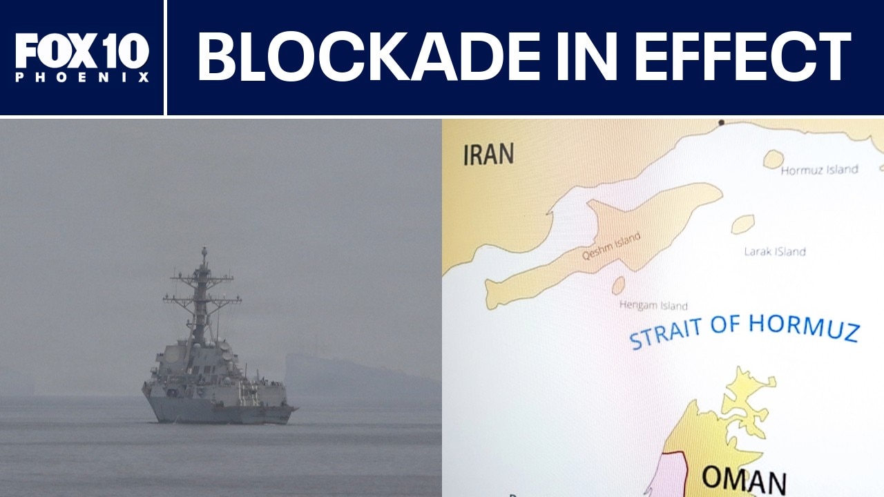 Iran war: U.S. blockades Strait of Hormuz