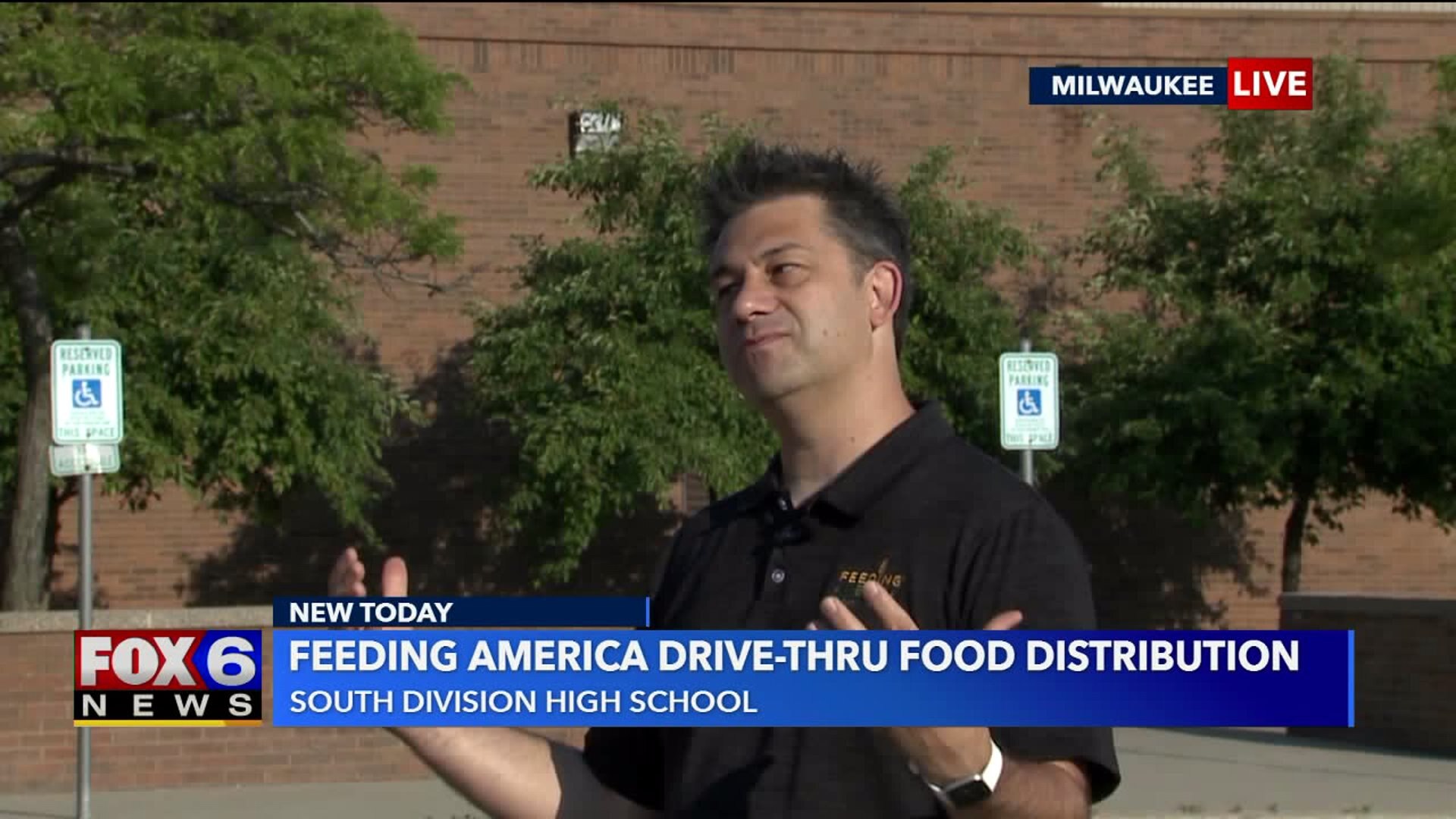 Feeding America drive-thru
