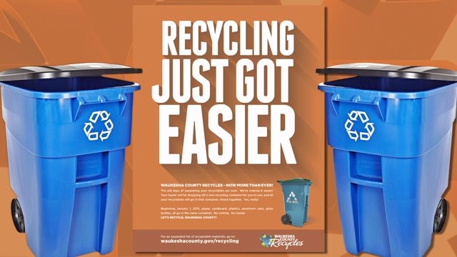 FOX Focus: Waukesha County residents should now begin single sort recycling