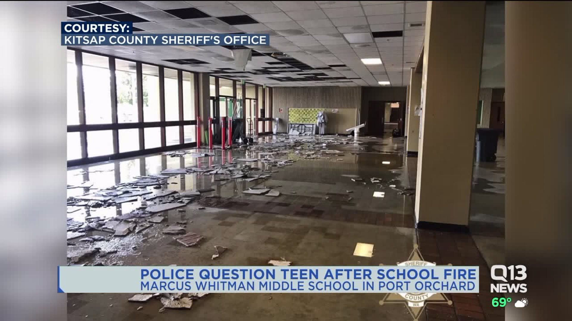 15-year-old started fire at Kitsap County middle school, deputies say